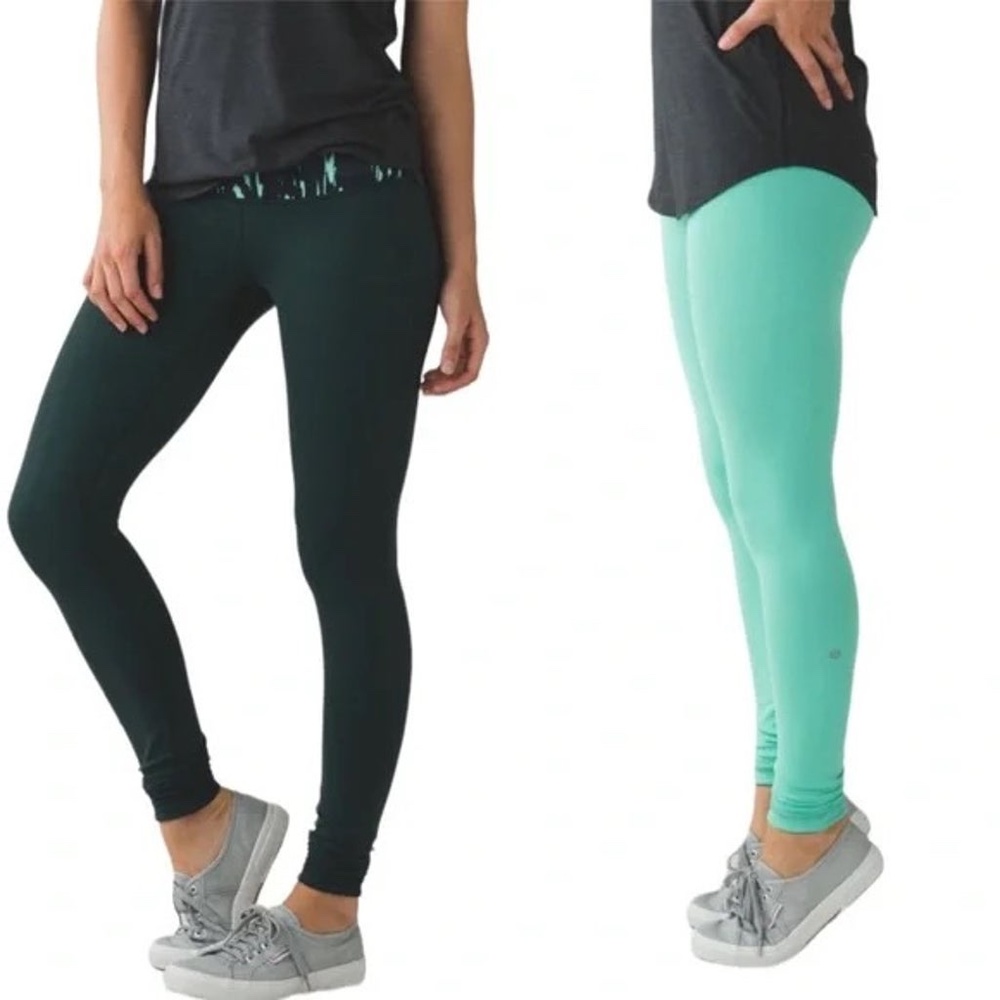 Wunder Under Pant III (Reversible) Dark Fuel / Menthol 2 tight